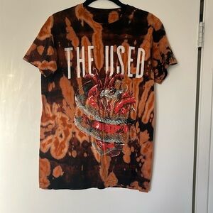 The Used Customized Bleached Snake Heart Tour 2018 Shirt